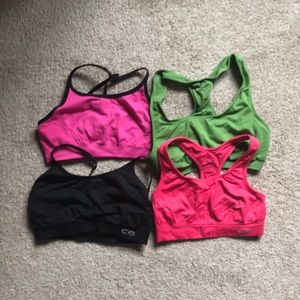 4 size S Champion sports bras